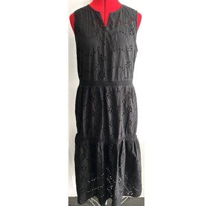 Femme By Design Black Cotton Dress Sz M